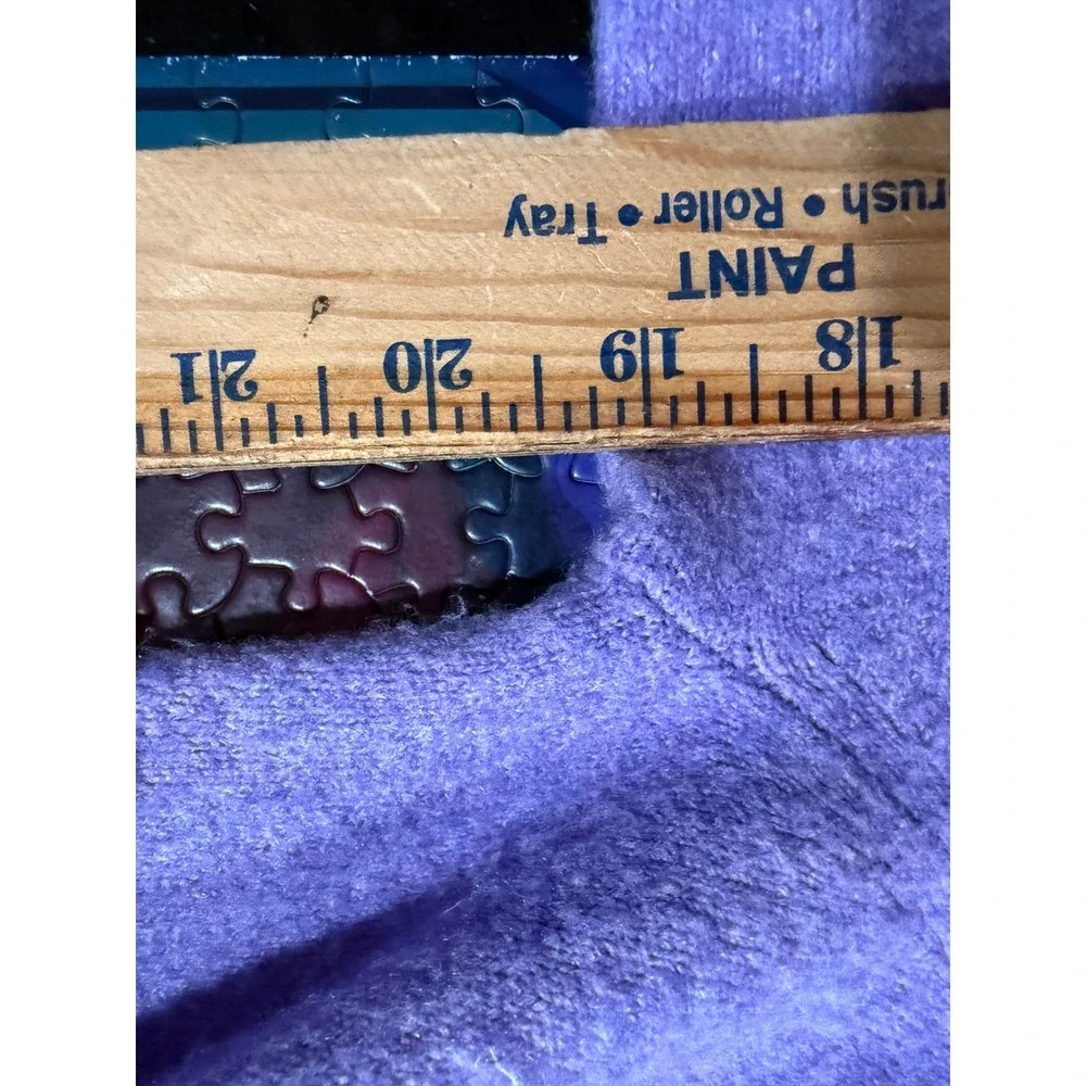 J. Crew Extra-Soft Purple Heathered Crewneck Pullover Sweater Womens Medium‎